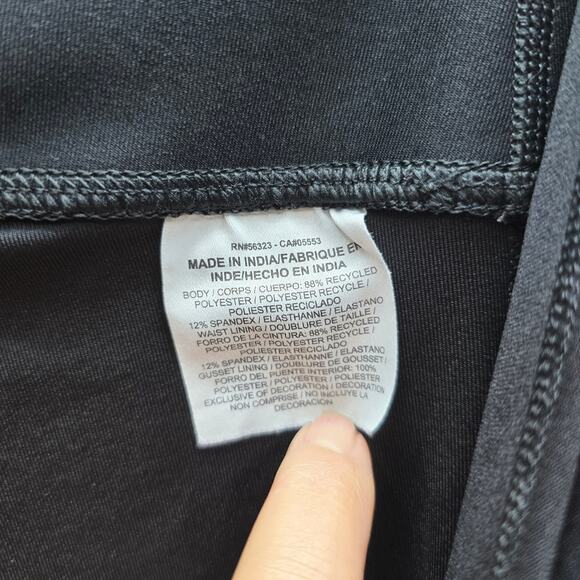 Nike Dri-Fit Power Racer Pull on Cropped Leggings Athletic Yoga Running Black 2X - Picture 4 of 4